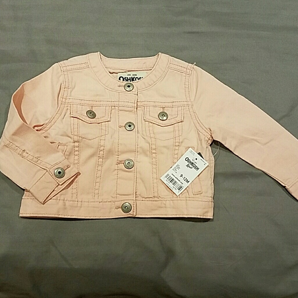 Pink Blush denim jacket OshKosh B'gosh 9-12M
